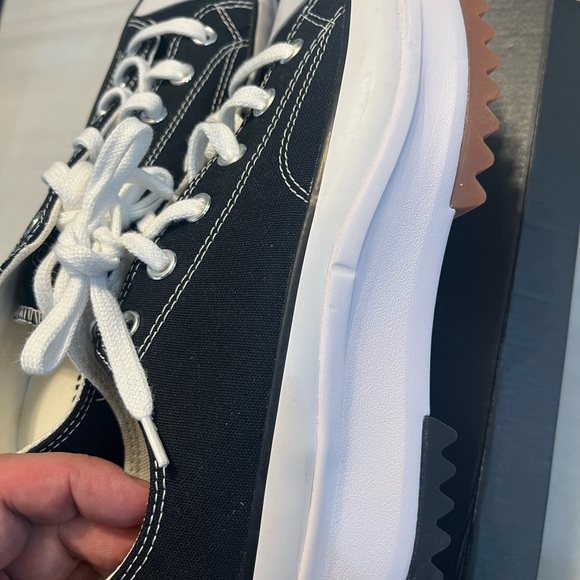 Converse Black and White Platform Low-Top Sneakers unisex M 8.5 W 10 - Picture 6 of 8